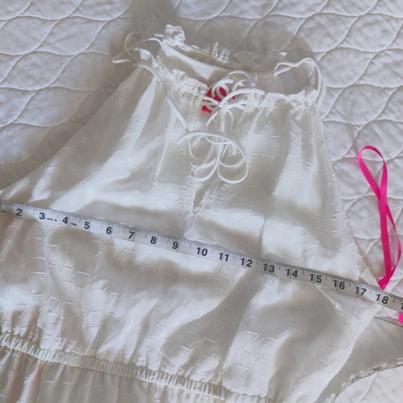 BETSEY JOHNSON BLOUSON WHITE MAXI DRESS NWT! - Picture 10 of 14